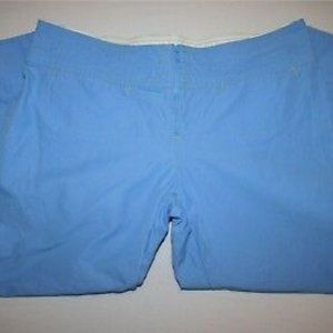 Nike Cropped Wind Pants Womens LG 12 14 NEW Blue